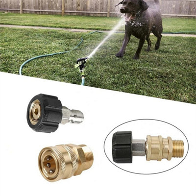  - 8X Quick Release Joint Connector Adapter Hose Fittings For High Pressure Washer