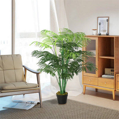 125Cm/4Ft Artificial Palm PlantDecorative Tree With Pot