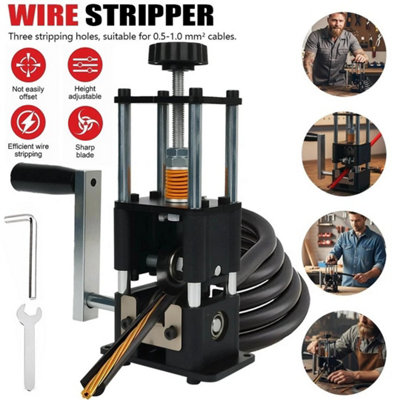 - 1-25mm Electric Manual Cable Stripper Wire Stripping Machine Fr Copper Recycling