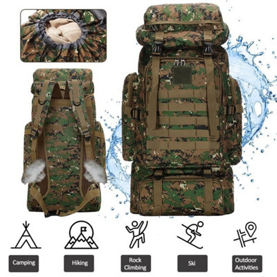  - 75L Military Tactical Rucksack Backpack Hiking Camping Outdoor Trekk Bag Gifts