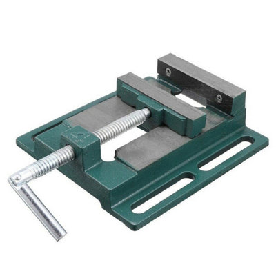  - 100mm 4" Drill Press Bench Pillar Vice Work Wood Clamp Cast Iron Tool