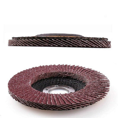  - 25Pcs Flap Grinding Discs 100mm 4Inch 80 Grit Grinder Sanding Flap Wheel