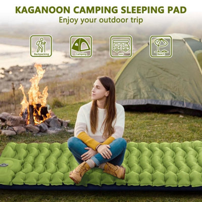  - Inflatable Mat Camping Sleeping Self Inflating Mattress Bed Air Pillow Hiking