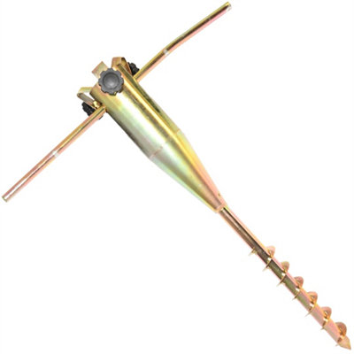  - Heavy Duty Parasol Airer Rotary Washing Line Stand Steel Screw In Ground Spike
