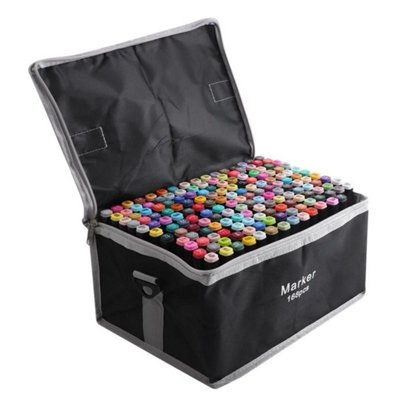  - Markers168Colors Graphic Drawing Painting Highlighter Art Dual Tip Sketch Pens