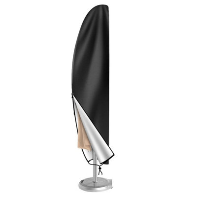  - 205Cm Heavy Duty Garden Banana Umbrella Parasol Cover Patio Outdoor Uv Resistant