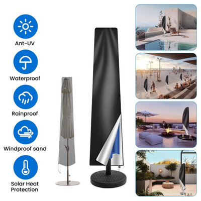  - 190Cm Heavy Duty Straight Parasol Cover Waterproof For Outdoor Banana Umbrella