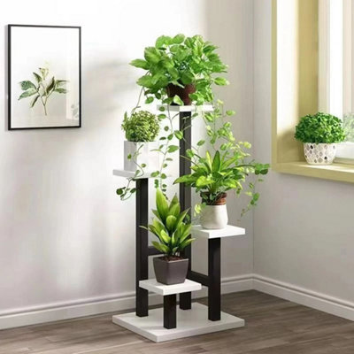  - 4 Tier Metal Plant Stand Indoor Outdoor Garden Flower Pot Shelf Display Rack