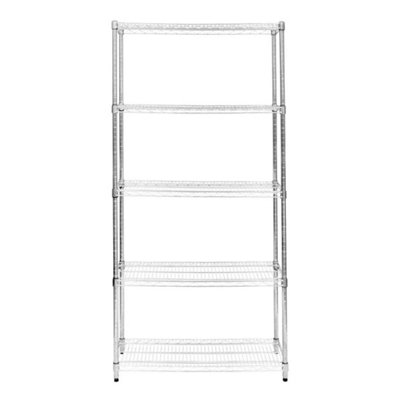  - Wire Shelving Rack 5 Tier Metal Storage Unit Heavy Duty Free