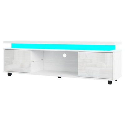  - White 150Cm High Gloss Tv Stand Led