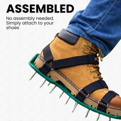  - 29 X 13Cm Spikes Pair Lawn Garden Grass Aerators Aerating Sandals Shoes