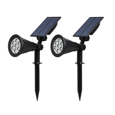  - Solar Spot Light Led Colour Projection Stake Garden Light Outdoor Lamp 3Pcs