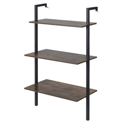  - Metal Ladder Bookshelf Utility Storage Display Rack