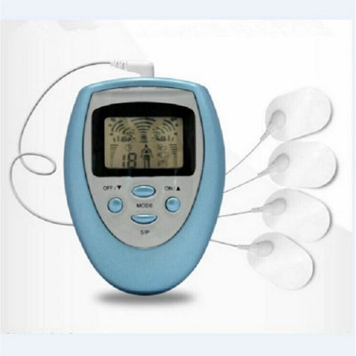 B&Q Electric Shock Therapy Massager 4 Pads Tens Muscle Pain Relief Machine