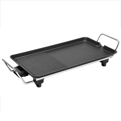  - Electric Teppanyaki Table Top Grill Griddle Bbq Hot Plate Barbecue 40X23Cm
