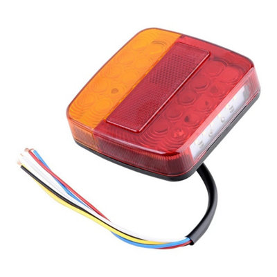  - 2X Led Rear Tail Stop Light Indicator Lights Trailer Caravan Van Truck