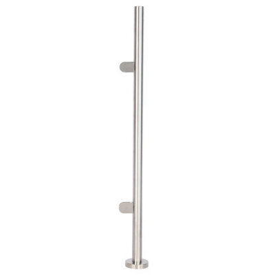  - 304 Stainless Steel Posts Stair Balustrade Railing Glass Clamps Handrail Garden End Post