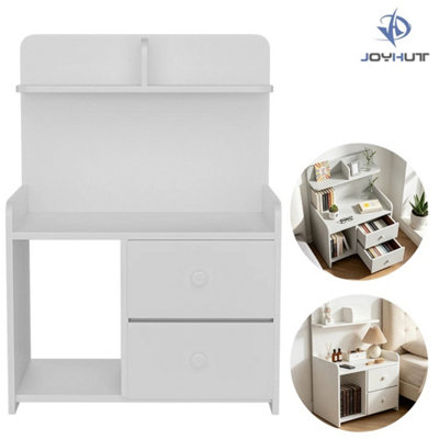  - Modern Bedside Table Drawers Cabinet Bedroom Furniture Storage Nightstand 1Pcs
