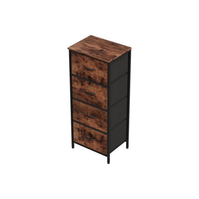  - 4 Drawer Fabric Chest Of Drawers Bedroom Dresser Storage Cabinet Organizer Unit