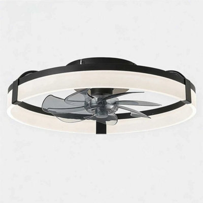  - Led Ceiling Fan With Lights6 Wind Speeds Dimmable Remote Control Quiet