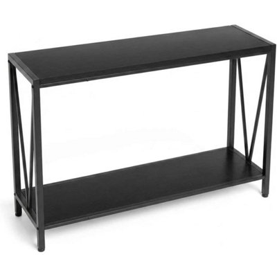  - 2 Tier Narrow Wooden Console Table Entryway Home Office