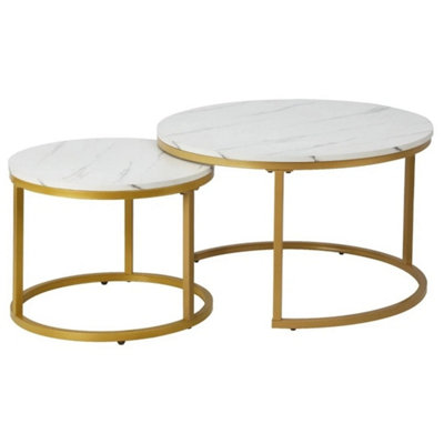  - 2-Piece Round Nesting Coffee Tables