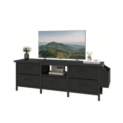  - Tv Stand 5-Drawer Rgb Led Black