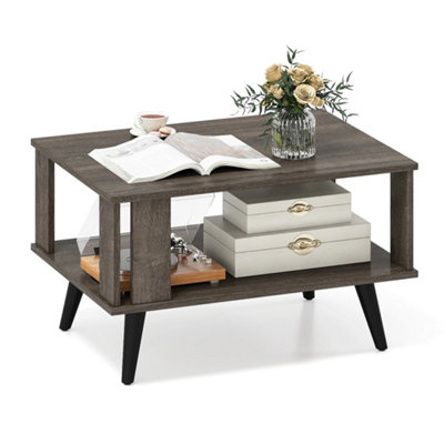  - 2 Tier Wooden Centre Table Small Coffee Table
