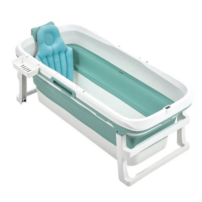  - Large Foldable Bathtub Adult Portable Collapsible Bath Tub Soaking Spa Water Tub