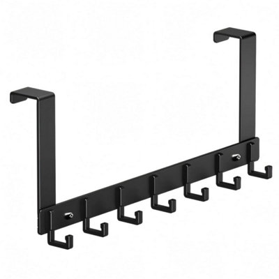  - Rust Black Heavy Duty Over Door Hooks Hanger