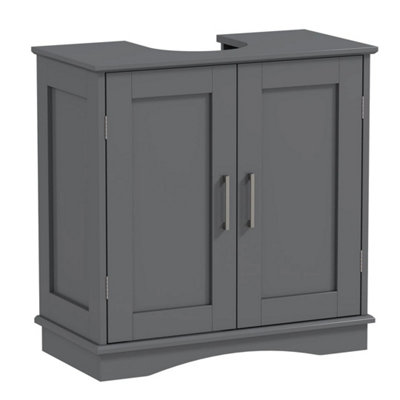 - 60Cm Bathroom Under Sink Cabinet Grey