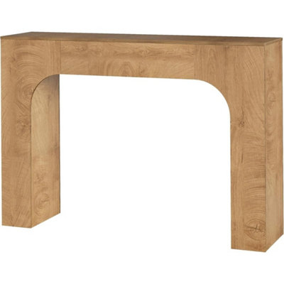  - 47 In Console Table Narrow Wood Entryway Behind Couch