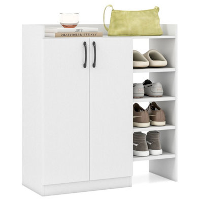  - Shoe Cabinet Organizer Entryway Storage With Open Shelves