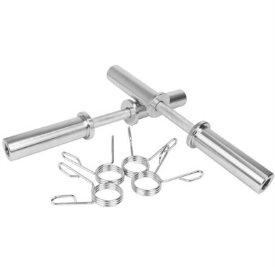 2" Olympic Dumbbell Bar Set & Spring Collars Free Weights Weight Lifting Dumbell from B&Q
