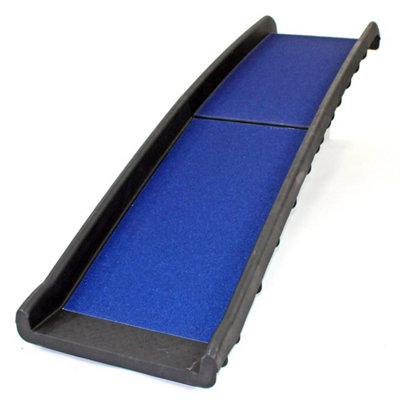 Dog Pet Ramp Plastic Folding Bi Fold Lightweight Strong Travel Car Van from B&Q