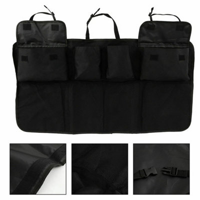  - Car Boot Organiser Tidy Back Seat Storage Bag Hanging Pocket Accessories Large