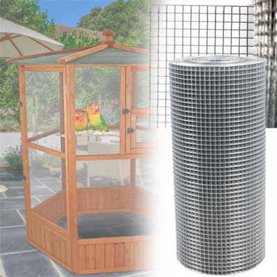 1200mm Welded Wire Mesh  2 Widths Aviary Hutches Fencing Pet Run Coop from B&Q