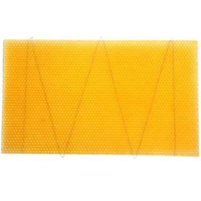 National Beehive Brood Box Wired Wax Foundation Sheets Hive Beekeeping from B&Q