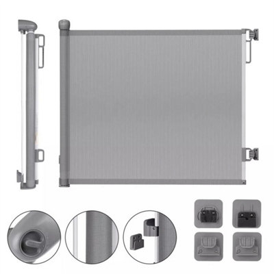 140Cm Retractable Baby Gate Safety Guard Folding Toddler Stair Gates Isolation from B&Q