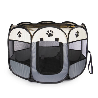 Portable Pet Playpen Pop Up Play Pen For Small DogsPuppies from B&Q