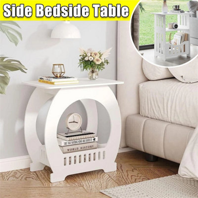 Small Arch Bedside Table Cabinet Side End Coffee Tea Table Nightstand Storage Shelf from B&Q