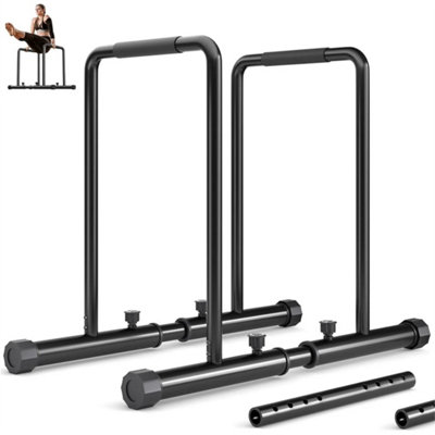 Adjustable Parallel Dip Station Bars For Home Gym Parallettes from B&Q