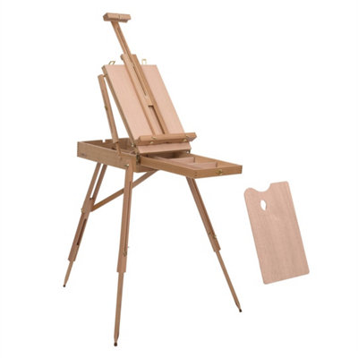 Tripod Art Easel Wooden Drawing Board Workstation Folding French Sketch from B&Q