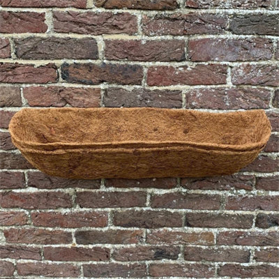  - Preformed Coco Liner For Garden Wall Basket Trough Planter (60Cm) Pack Of 2