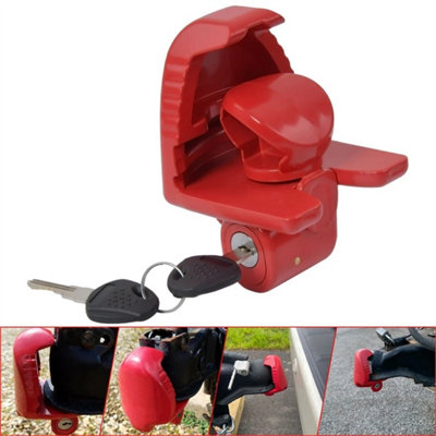 Heavy-Duty Tow Hitch Coupler Lock & 2 Keys For Towing Caravan Trailer Security from B&Q