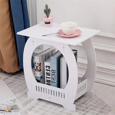 Small Bedside Table Cabinet Side End Coffee Tea Table Nightstand Storage Shelf from B&Q