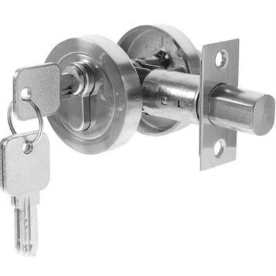 Home Single Deadbolt Door Lock Cylinder Lock Keyed Door Lock Hidden Door Lock from B&Q