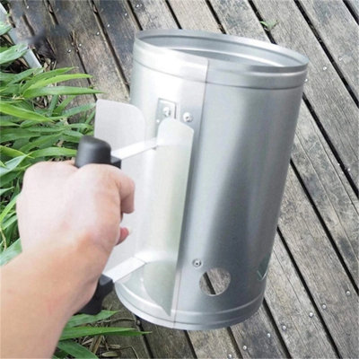 Quick Start Bbq Chimney Starter Barbecue Grill Charcoal Burner Food Lighter from B&Q