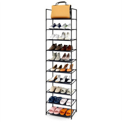  - 28X45X173Cm10 Tier Metal Shoe Rack Shoe Storage Organizer Space Saving Shoe Storage