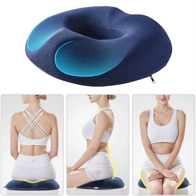 Memory Foam Donut Seat Cushion Pillow Orthopedic Coccyx Cushion For Pain Relief from B&Q